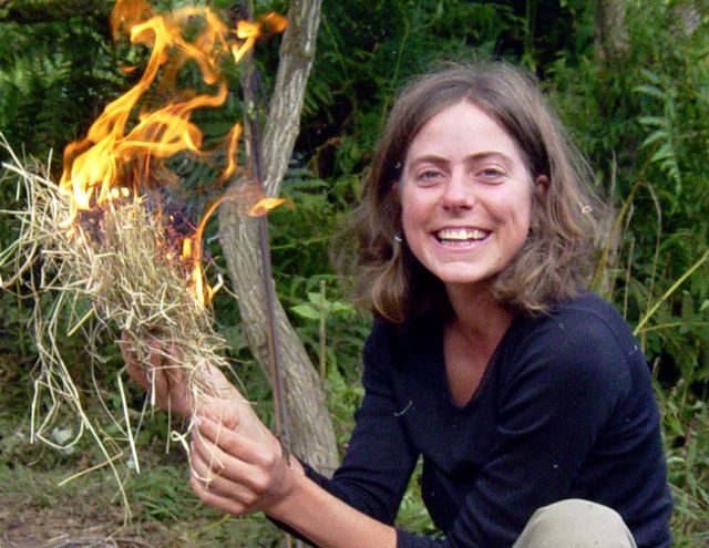 fire by friction forest school inset training